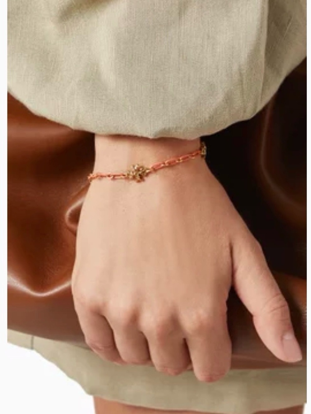 TORY BURCH
Roxanne Chain Bracelet in 18kt Gold-plated Brass nwt - Picture 2 of 7